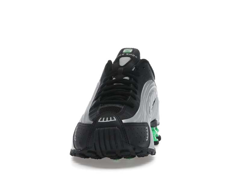 Nike Shox R4 Metallic Silver Green Shock