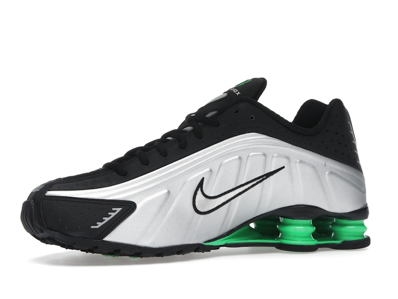 Nike Shox R4 Metallic Silver Green Shock