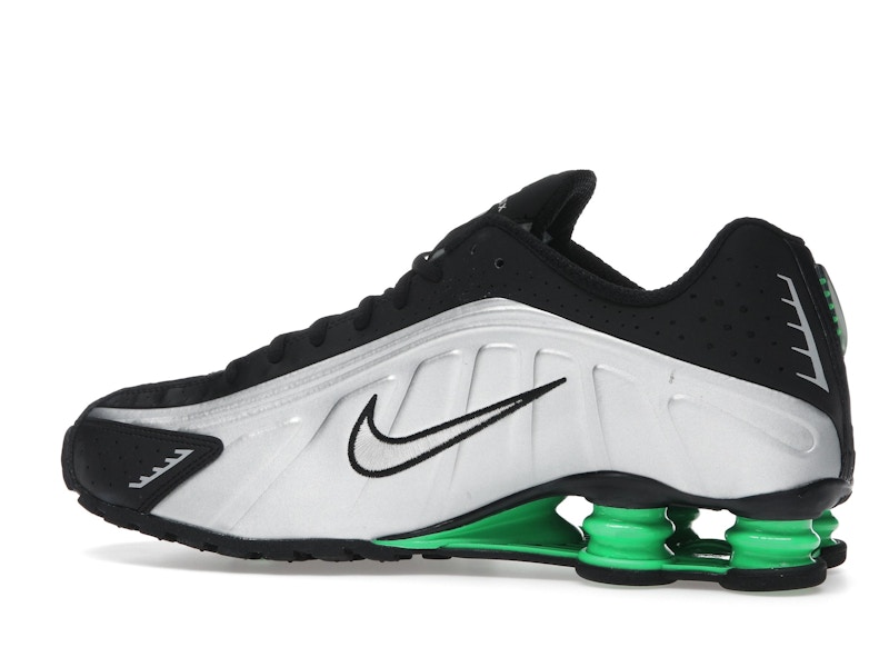 Nike Shox R4 Metallic Silver Green Shock