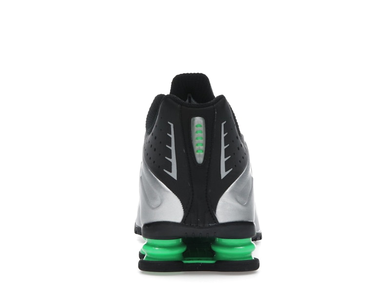 Nike Shox R4 Metallic Silver Green Shock