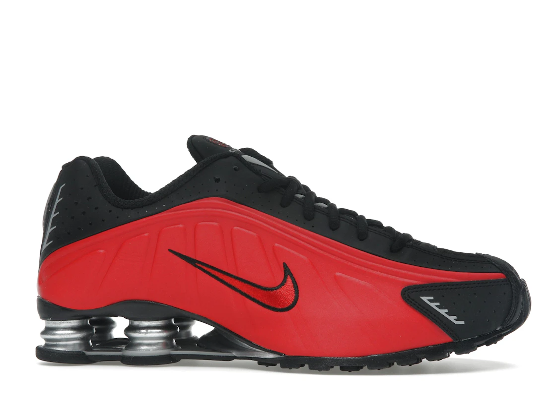 Nike Shox R4 University Red Black Metallic Silver