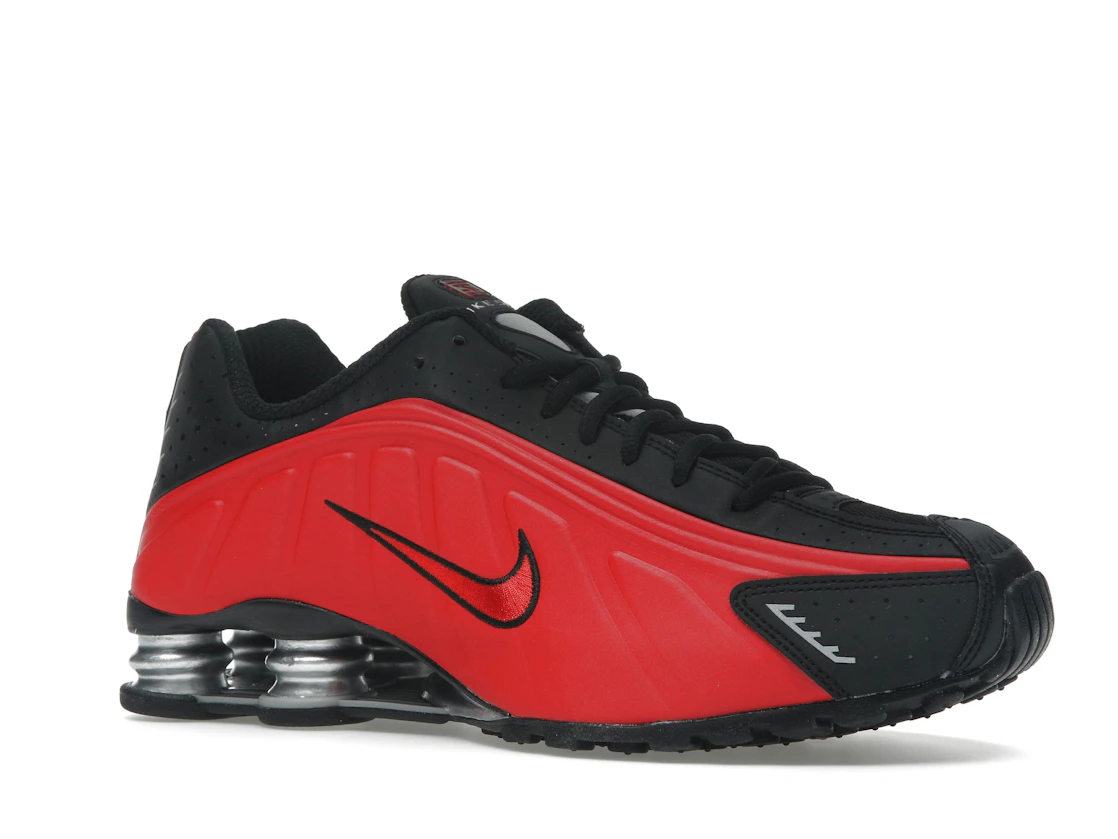 Nike Shox R4 University Red Black Metallic Silver