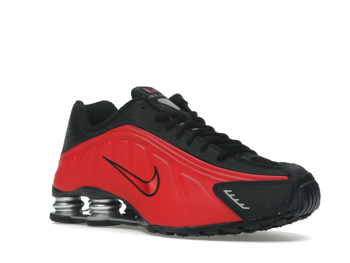Nike Shox R4 University Red Black Metallic Silver