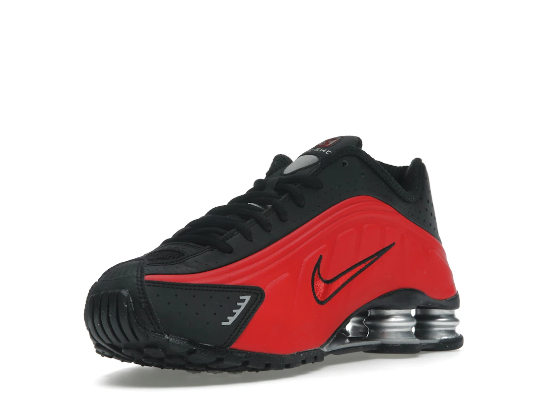 Nike Shox R4 University Red Black Metallic Silver