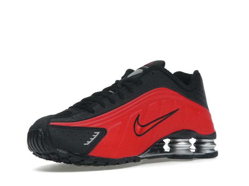 Nike Shox R4 University Red Black Metallic Silver