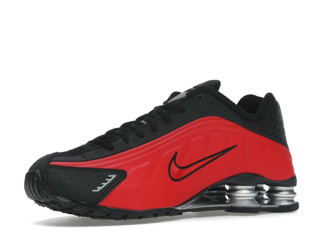 Nike Shox R4 University Red Black Metallic Silver