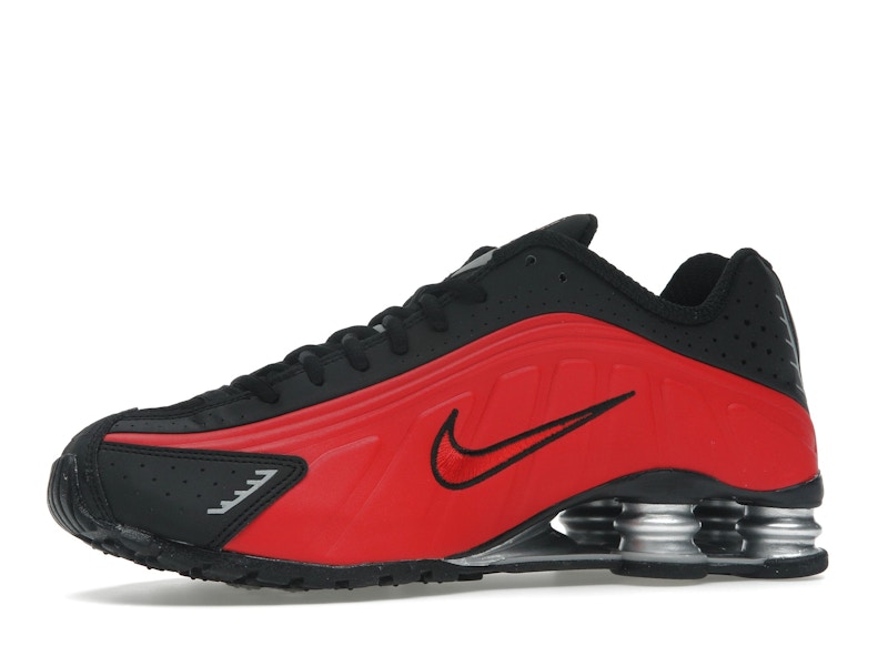 Nike Shox R4 University Red Black Metallic Silver