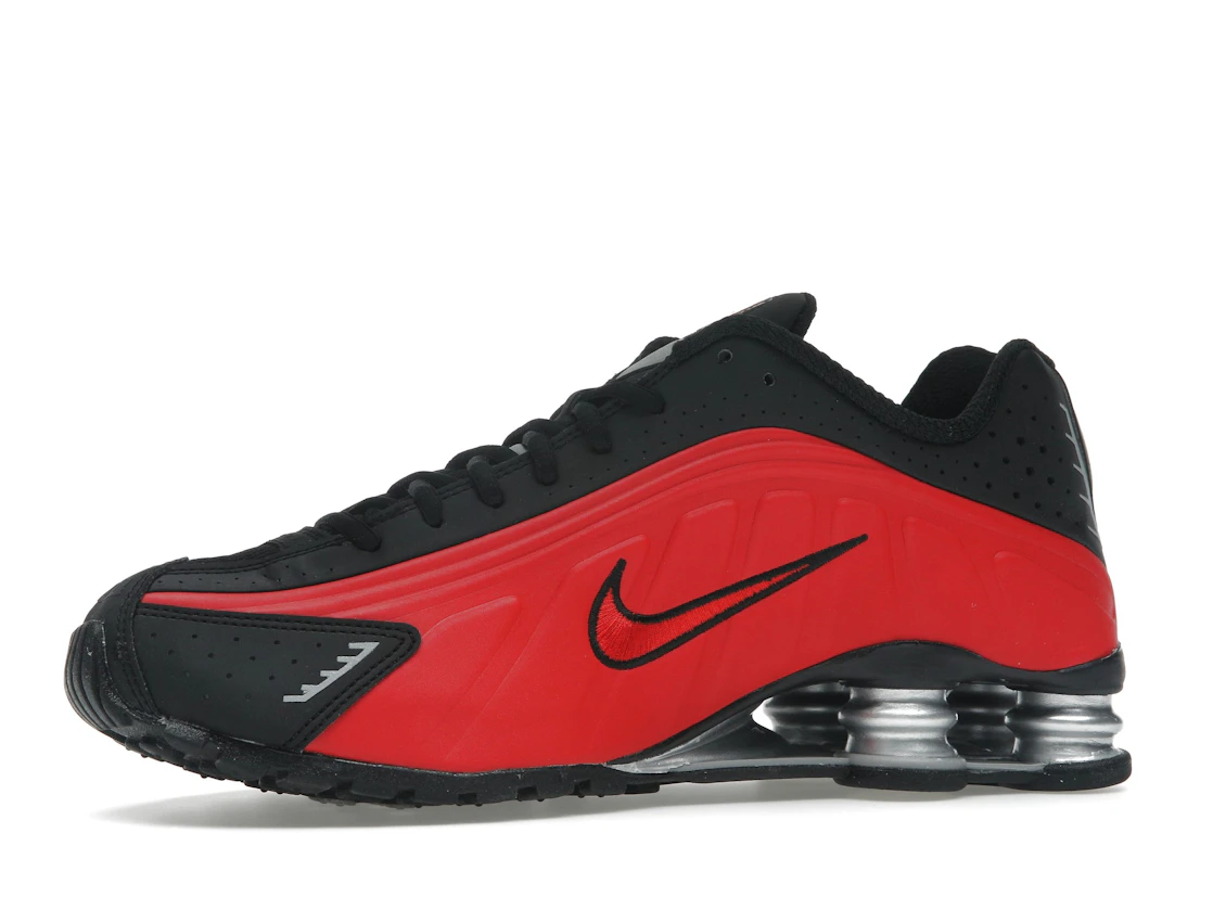 Nike Shox R4 University Red Black Metallic Silver