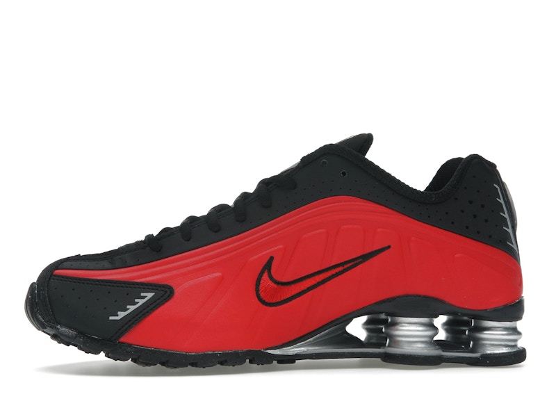 Nike Shox R4 University Red Black Metallic Silver
