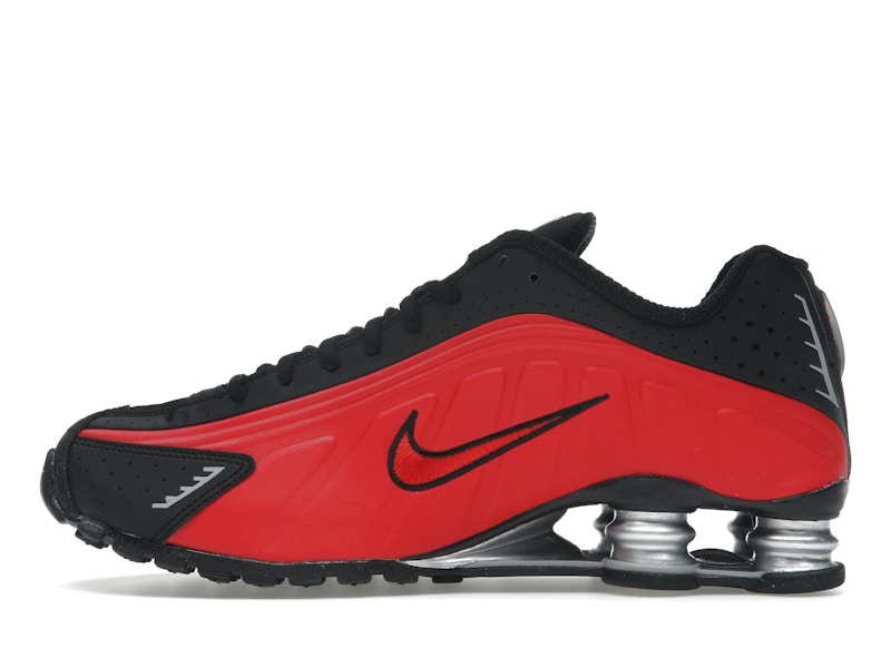 Nike Shox R4 University Red Black Metallic Silver
