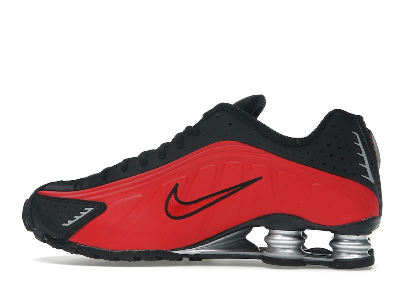 Nike Shox R4 University Red Black Metallic Silver