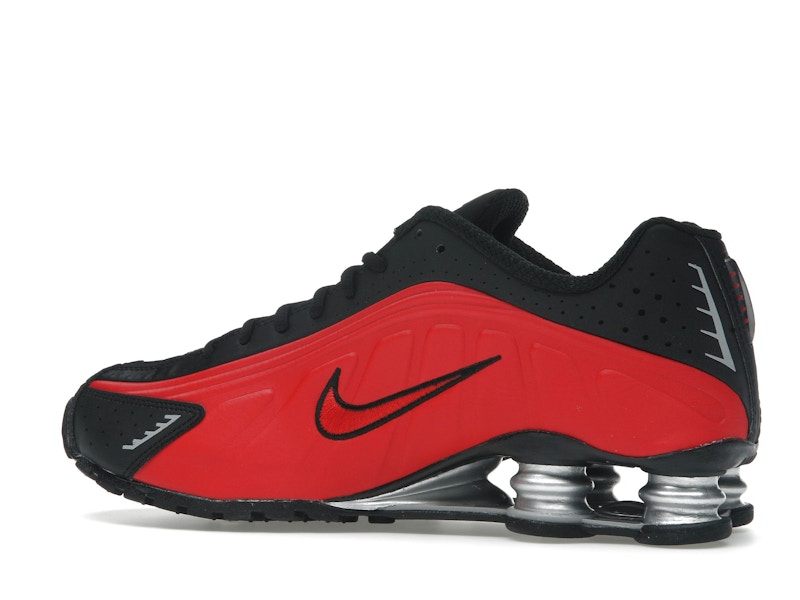 Nike Shox R4 University Red Black Metallic Silver