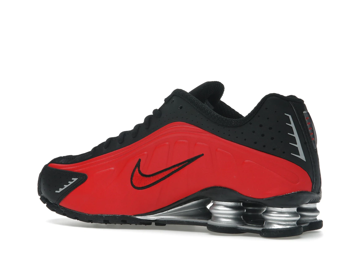 Nike Shox R4 University Red Black Metallic Silver