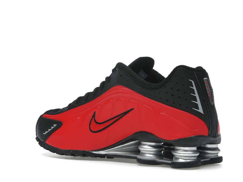 Nike Shox R4 University Red Black Metallic Silver