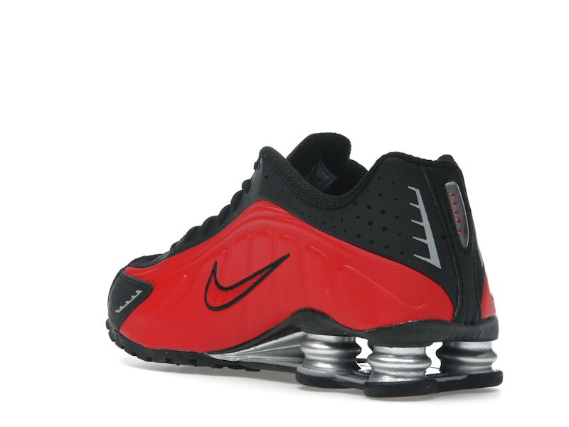 Nike Shox R4 University Red Black Metallic Silver