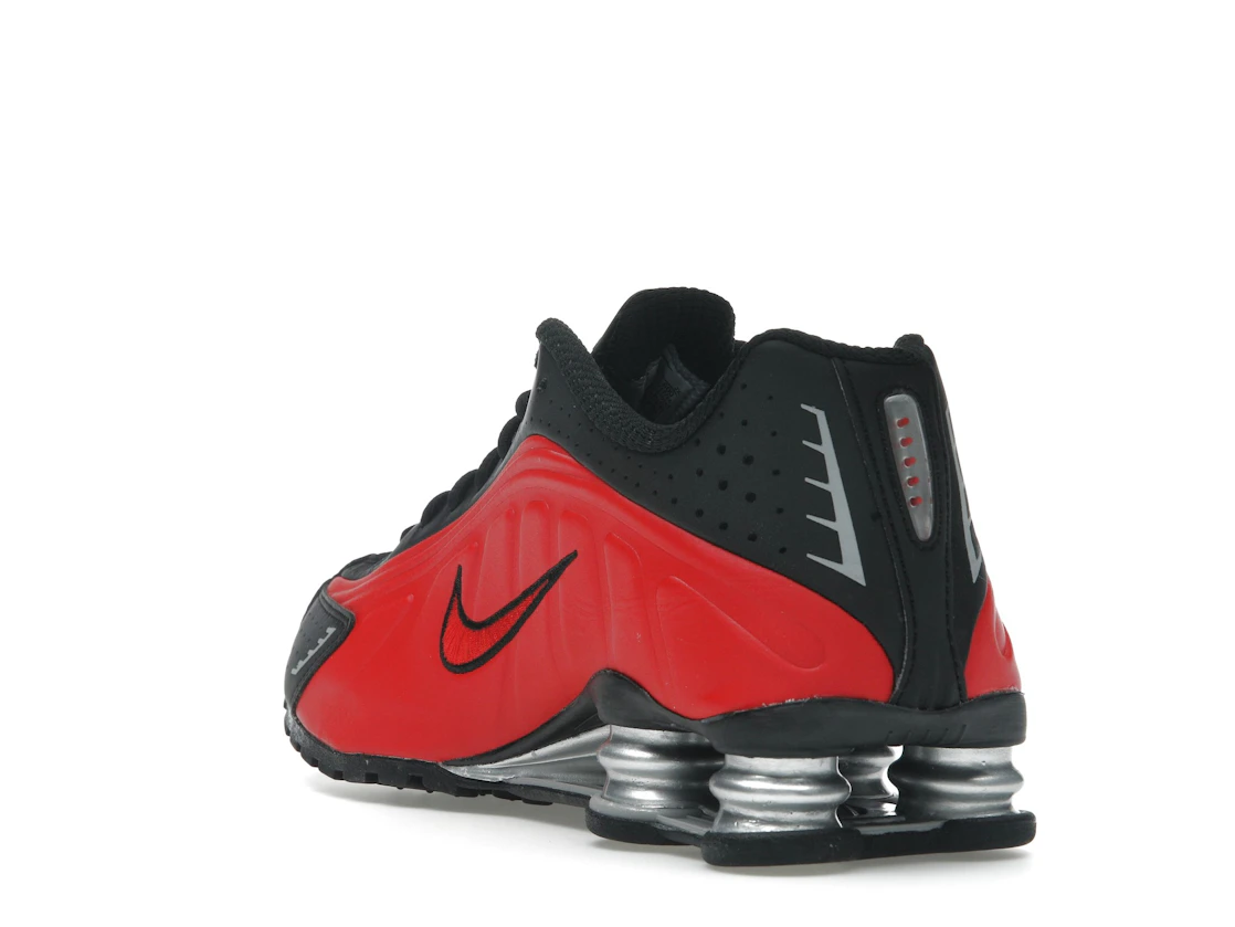 Nike Shox R4 University Red Black Metallic Silver