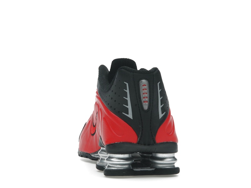 Nike Shox R4 University Red Black Metallic Silver