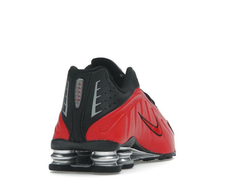 Nike Shox R4 University Red Black Metallic Silver