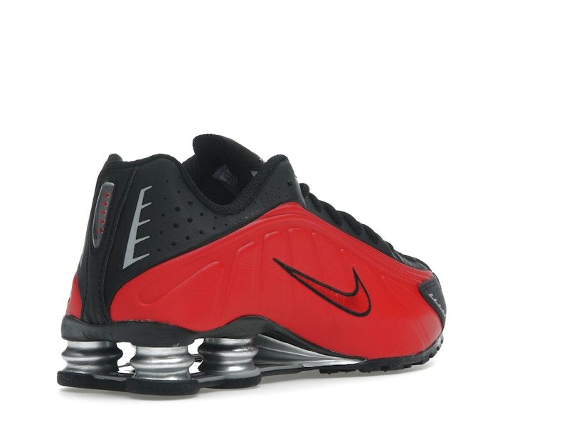 Nike Shox R4 University Red Black Metallic Silver