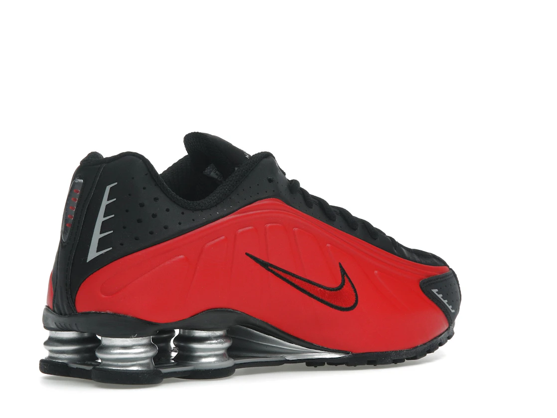 Nike Shox R4 University Red Black Metallic Silver