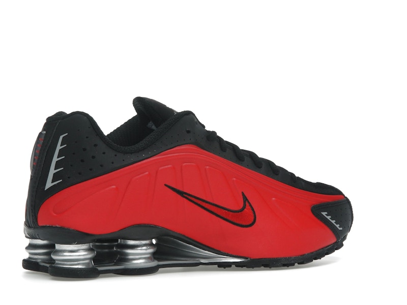 Nike Shox R4 University Red Black Metallic Silver
