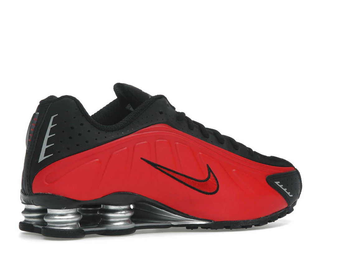Nike Shox R4 University Red Black Metallic Silver