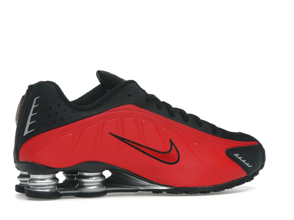 Nike Shox R4 University Red Black Metallic Silver