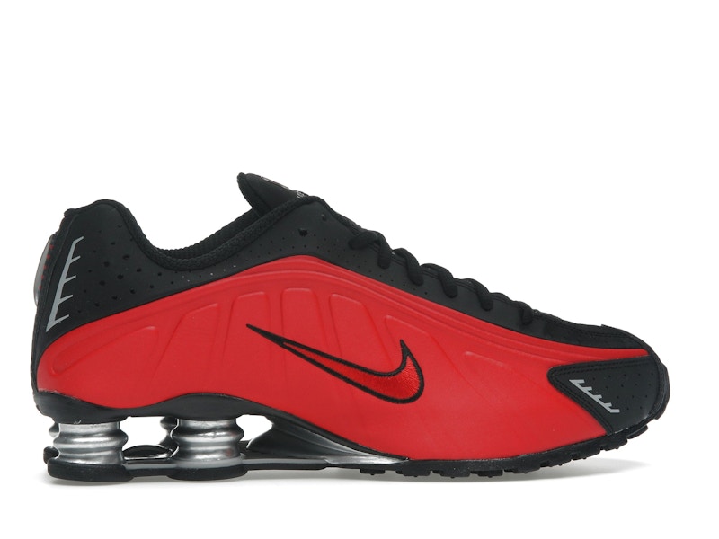 Nike Shox R4 University Red Black Metallic Silver