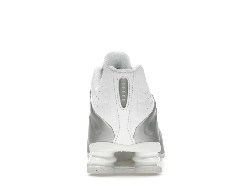 Nike Shox R4 White Bright Crimson Metallic Silver