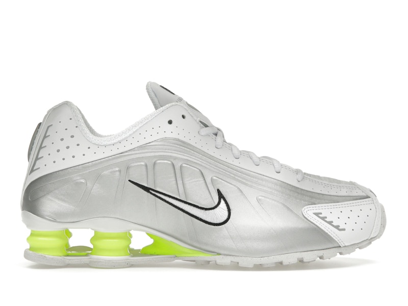 アメリカ通販ファッション Volt Silver Metallic White R4 Shox Nike (Women's) AR3565 - 靴