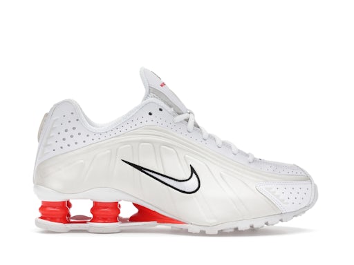 Nike Shox R4 Bianco Phantom Picante Rosso (donna) 0