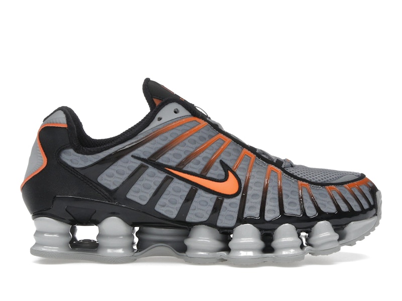 Nike Shox TL Light Smoke Grey Black Bright Mandarin Men's - AV3595