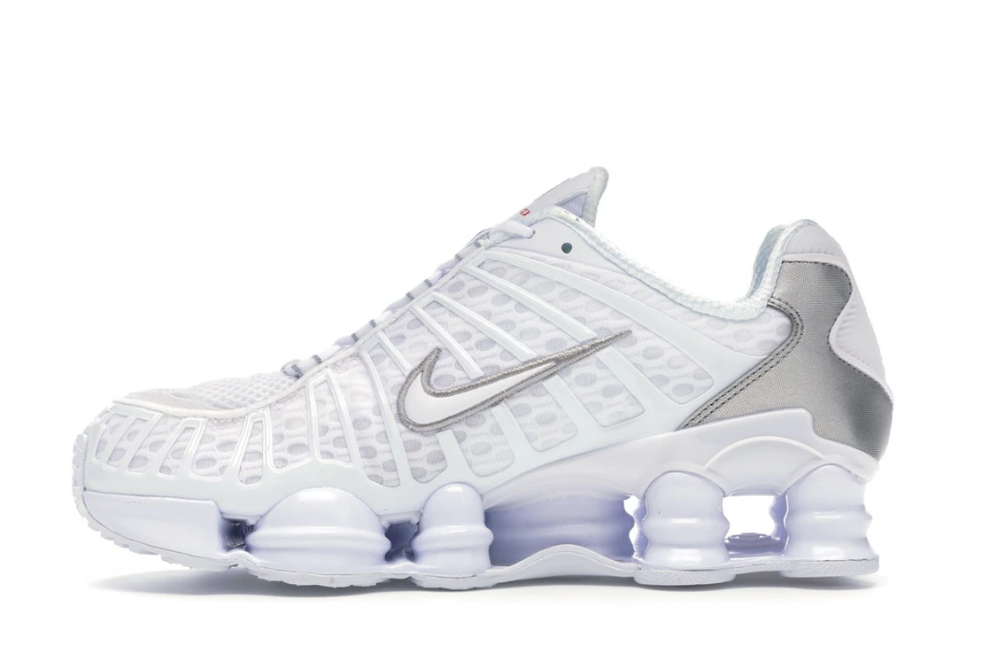 Nike Shox TL White Metallic Silver
