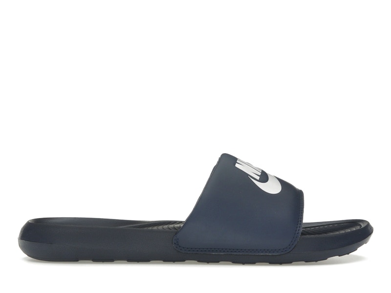 Nike Victori One Slide Midnight Navy White Men's - CN9675