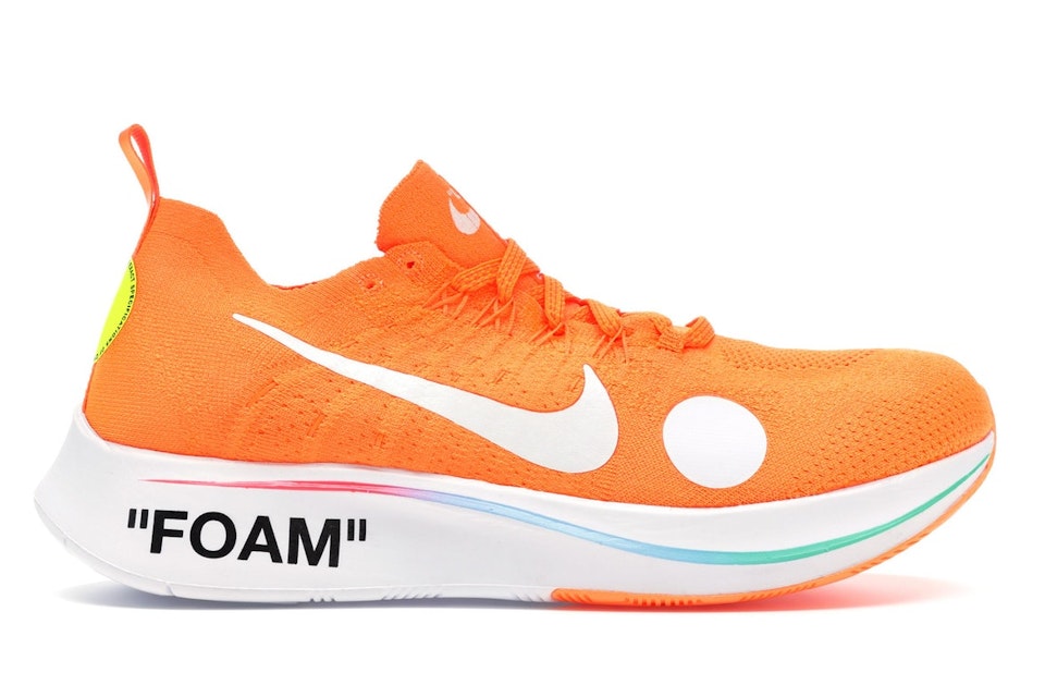Fraseología Móvil navegación Nike Zoom Fly Mercurial Off-White Total Orange Men's - AO2115-800 - US