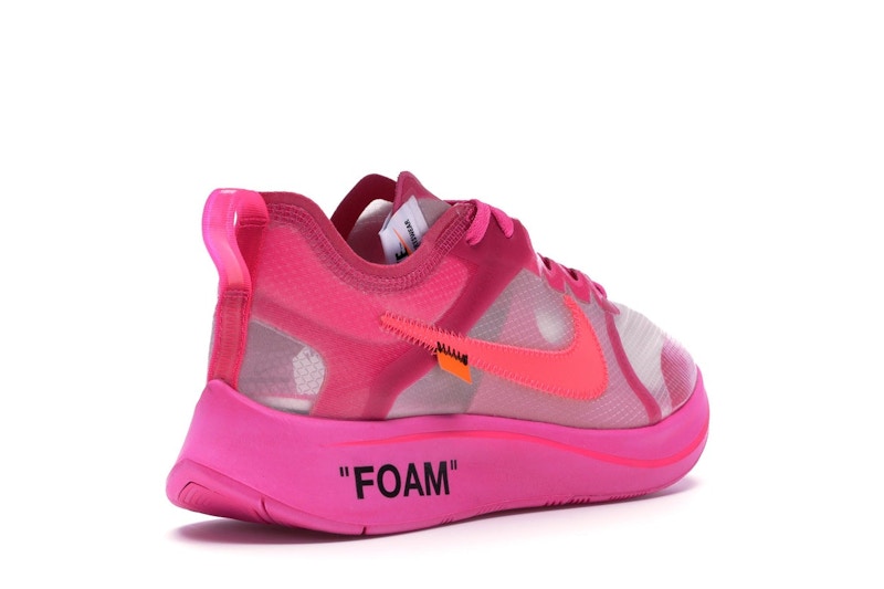 Off white pink foam clearance
