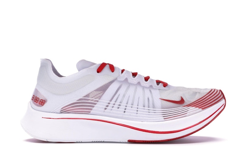 Nike zoom fly shop red and white