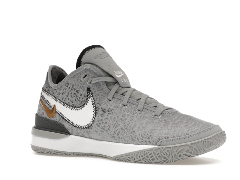 Nike Zoom LeBron NXXT Gen Wolf Grey Metallic Gold