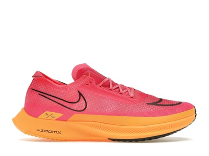 Nike ZoomX StreakFly en rosa fluorescente y anaranjado láser