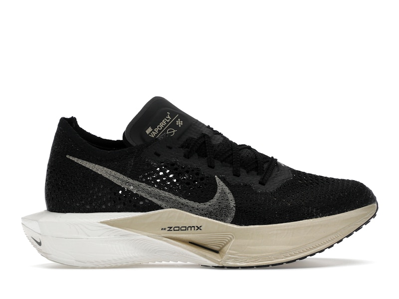 可愛いクリスマスツリーやギフトが！ Nike ZoomX Vaporfly 3 Black Metallic Gold Grain (Women's スパイク・シューズ
