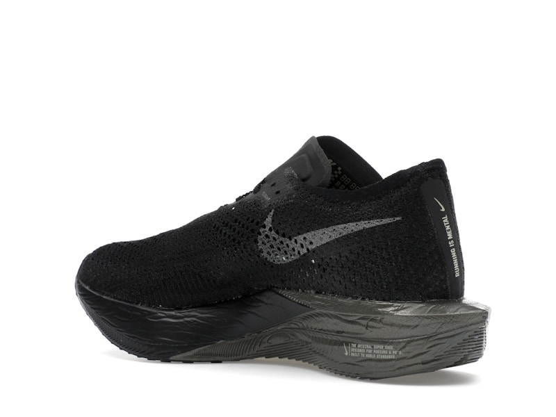Nike ZoomX Vaporfly 3 Black Olive Aura Metallic Medium Ash