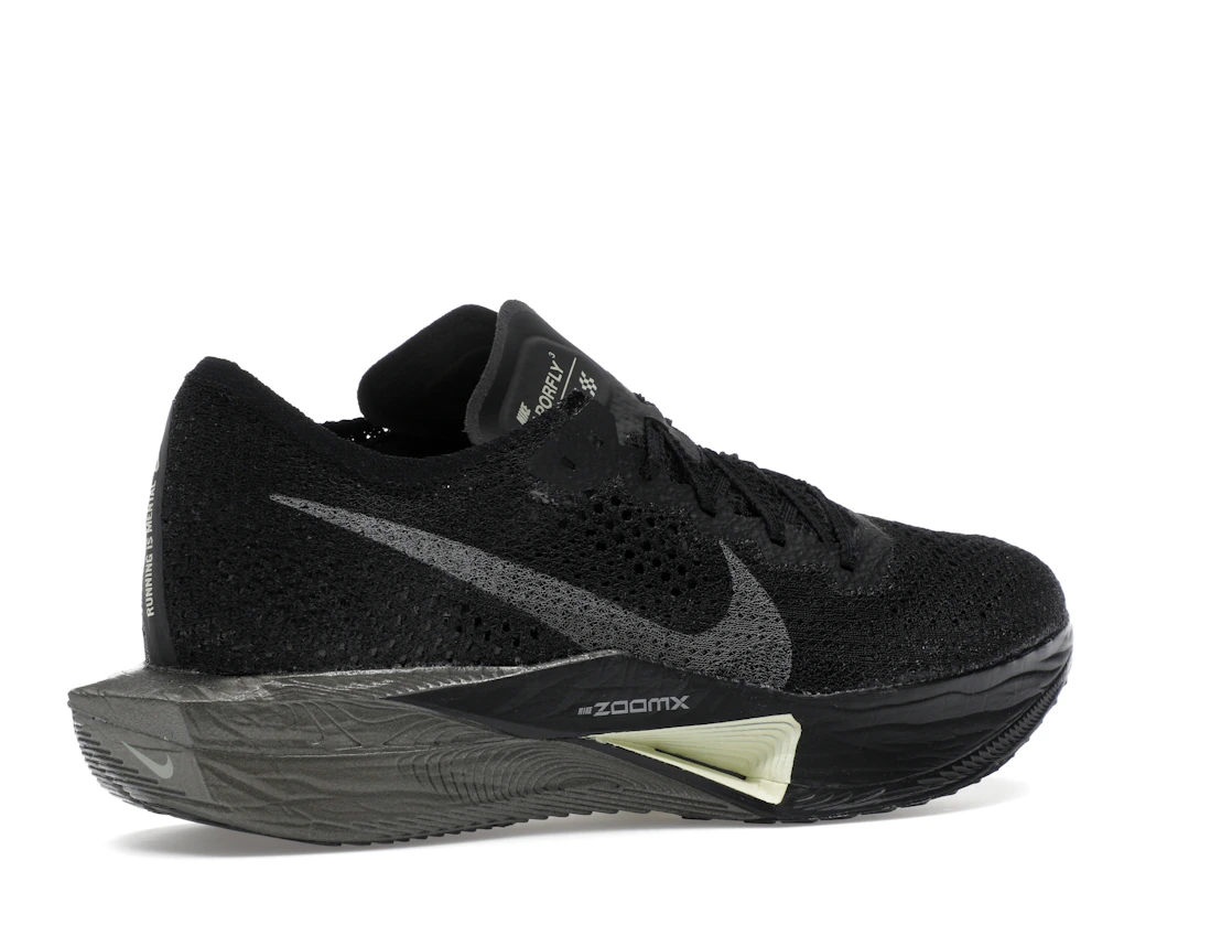 Nike ZoomX Vaporfly 3 Black Olive Aura Metallic Medium Ash