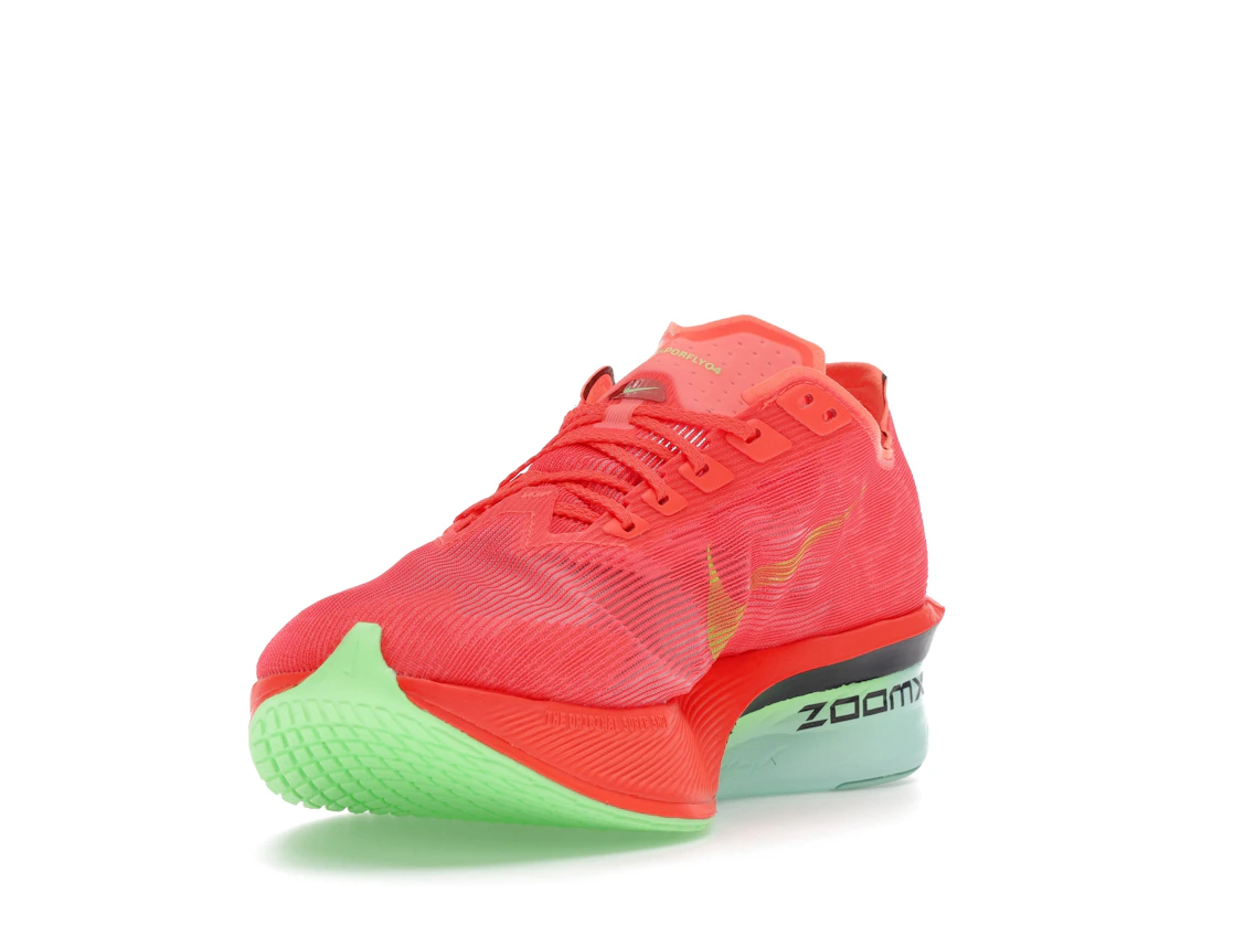 Nike ZoomX Vaporfly Next% 4 Bright Crimson Mint Foam Cave Purple Lime Blast