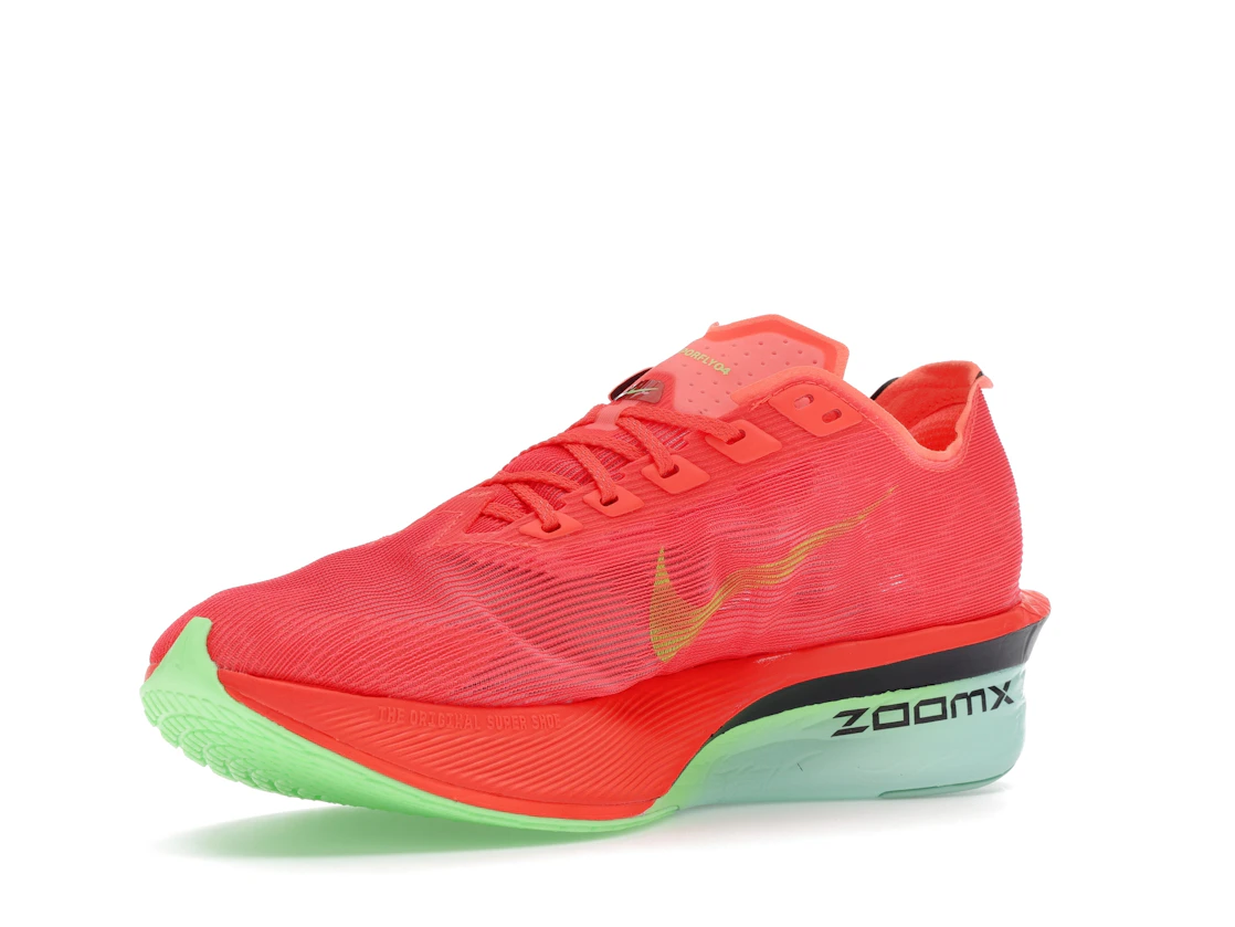 Nike ZoomX Vaporfly Next% 4 Bright Crimson Mint Foam Cave Purple Lime Blast