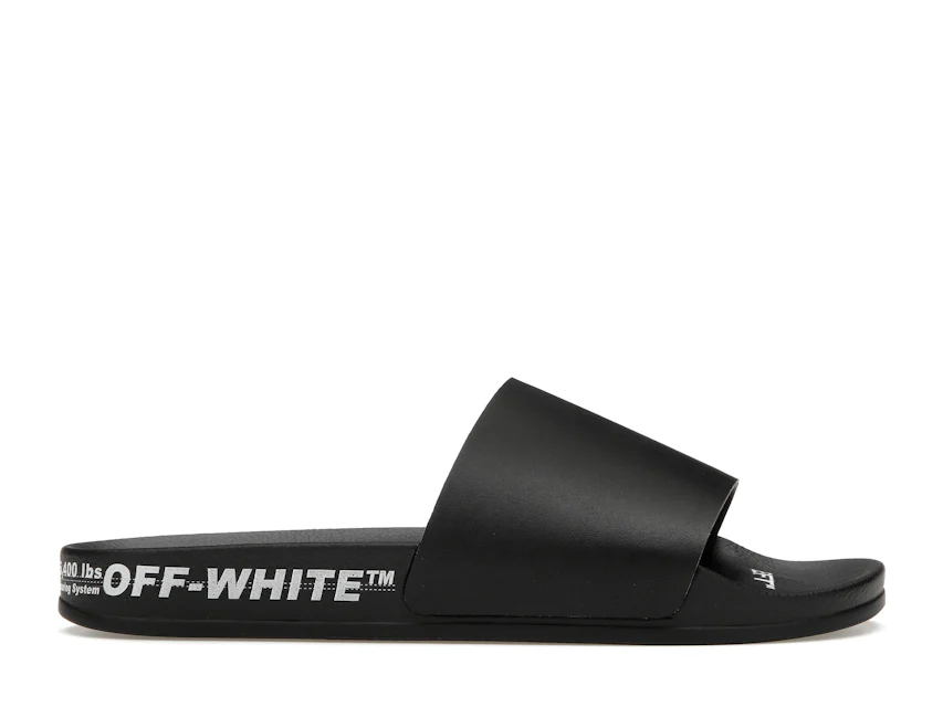 OFF-WHITE Industrial Belt Slides Black White 0