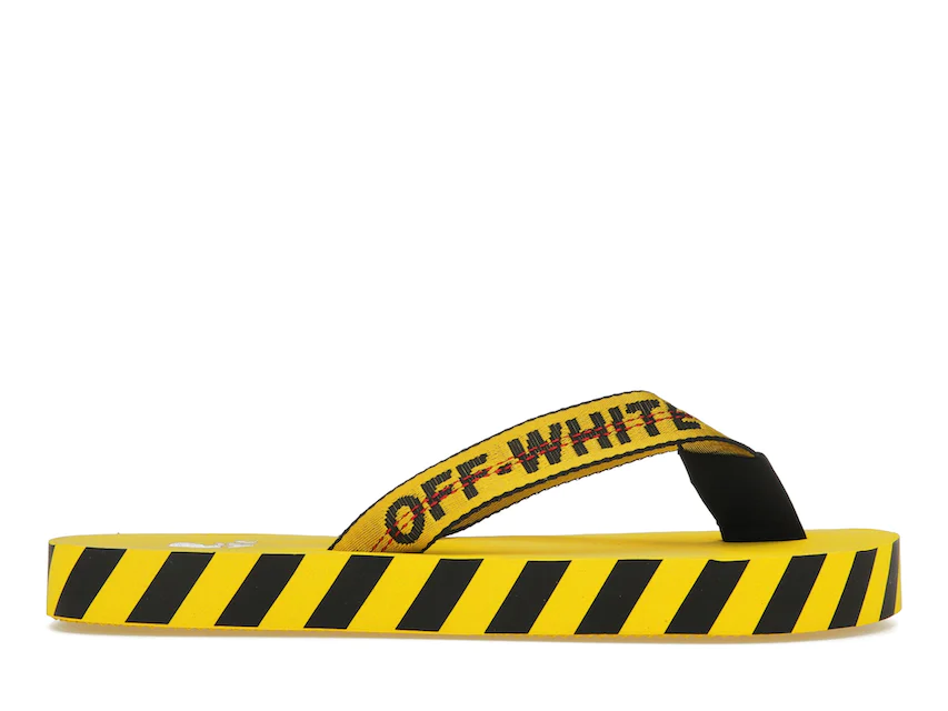 OFF-WHITE Industrial Flip Flops Yellow SS21 0