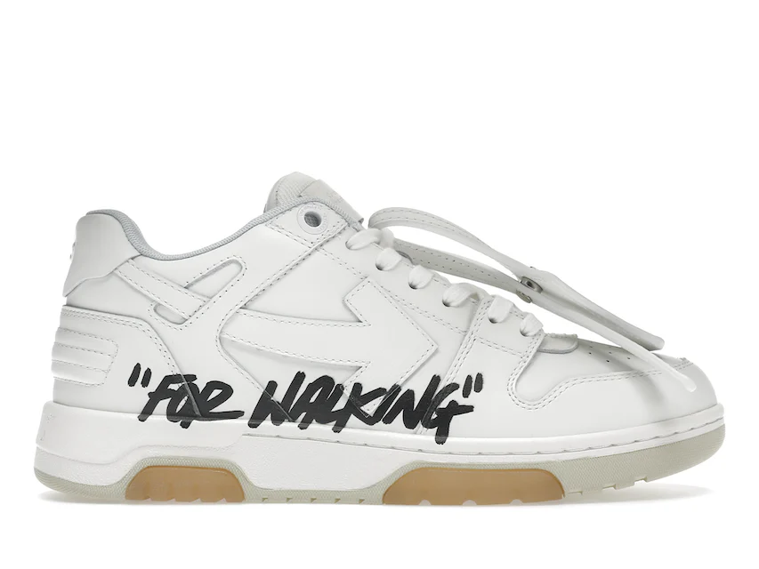 OFF-WHITE Out Of Office OOO Low Tops For Walking White Black Men's ...
