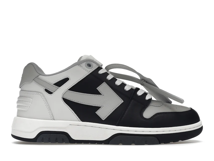 OFF-WHITE Out Of Office OOO Low Tops Light Grey Black Hombre ...