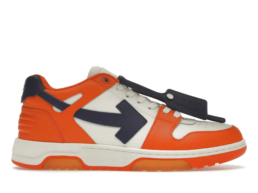 OFF-WHITE Out Of Office OOO Low Tops White Orange Blue 0