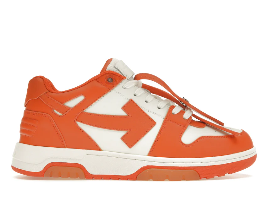 OFF-WHITE Out Of Office OOO Low Tops White Orange 0